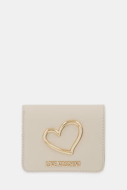 PORTAFOGLIO DONNA LOVE MOSCHINO MEDIO – AVORIO/BEIGE