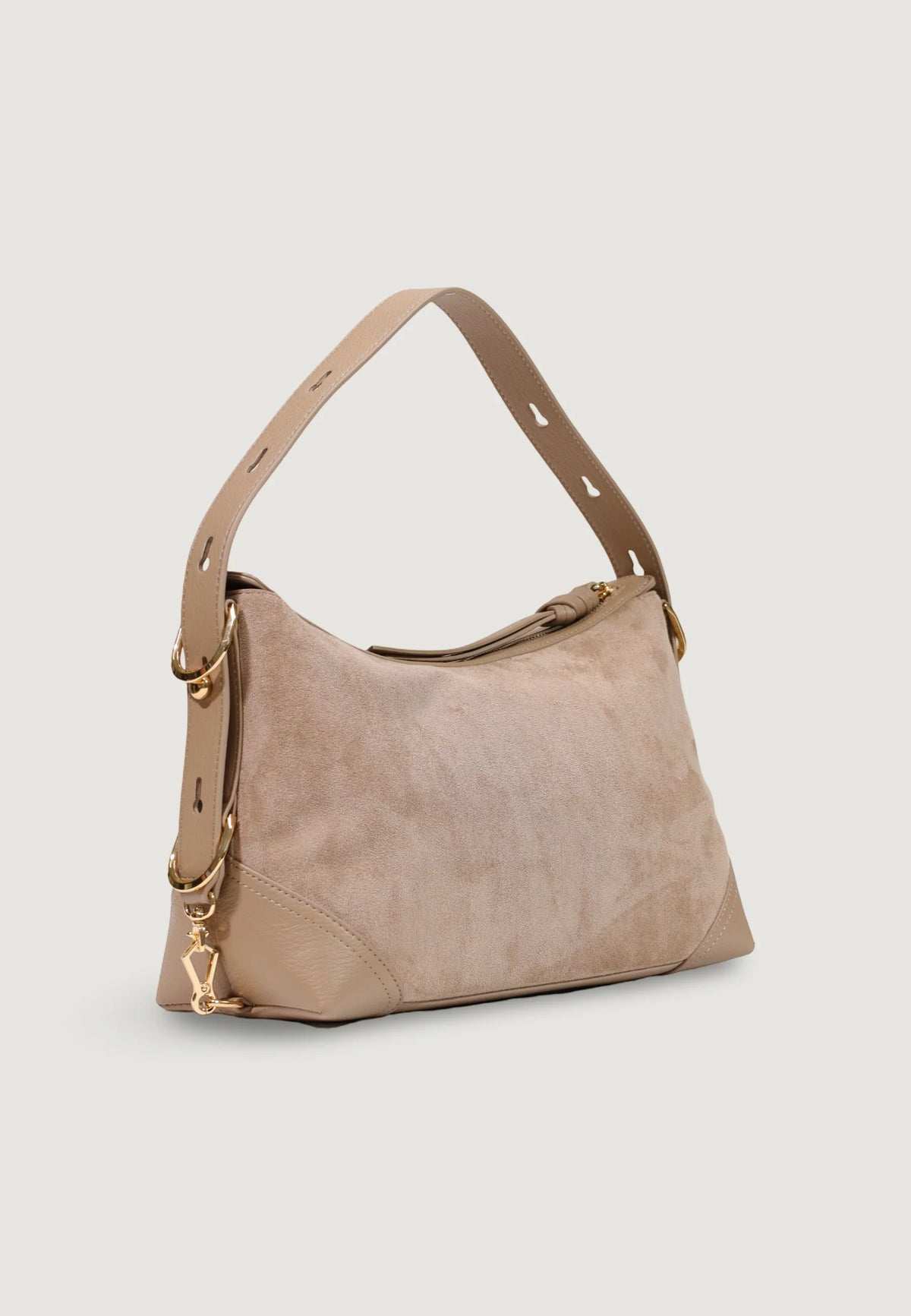 BORSA DONNA LOVE MOSCHINO TRACOLLA VELOUR – SABBIA