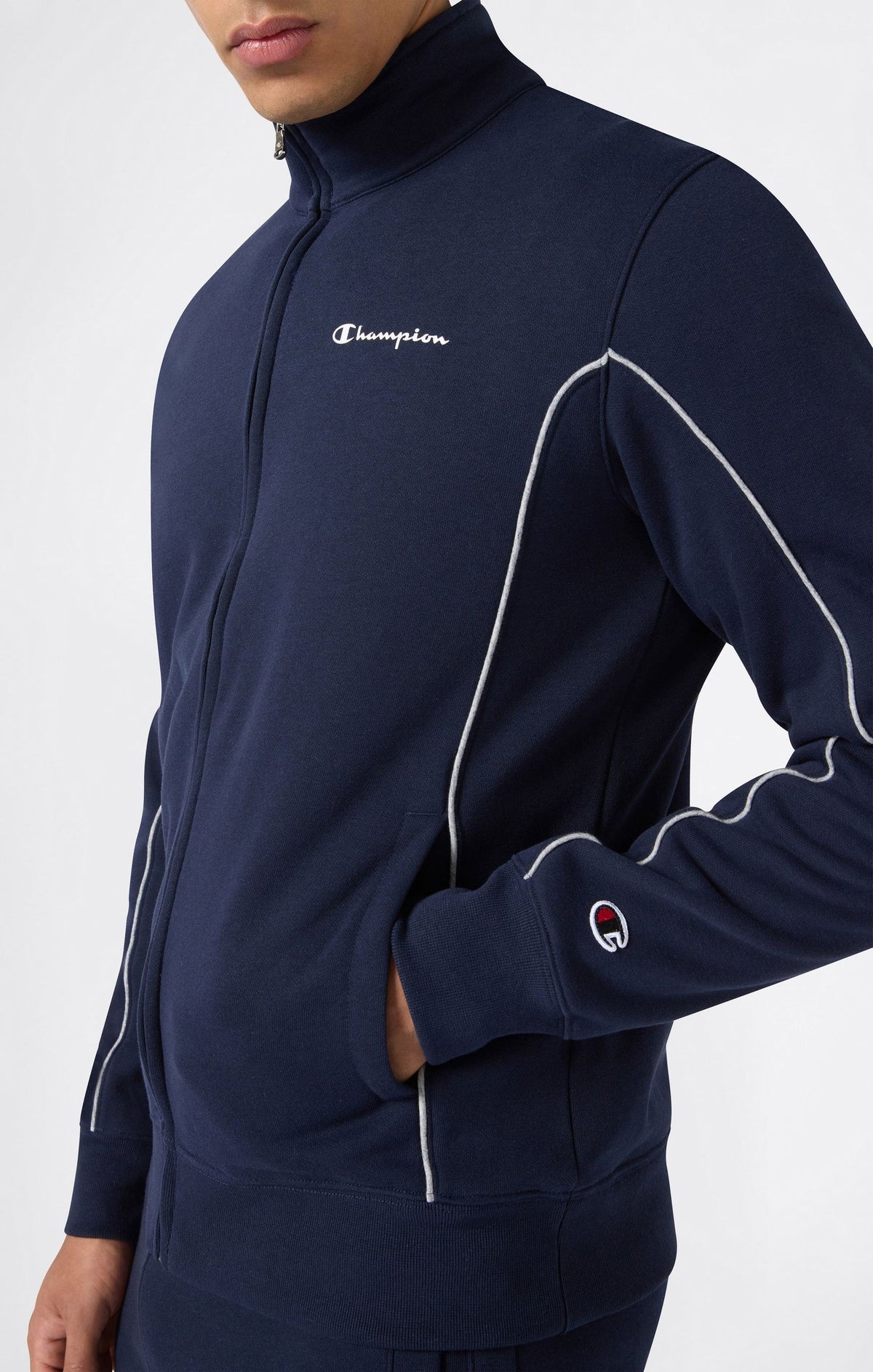TUTA UOMO CHAMPION POWER BLEND FULL ZIP – BLU