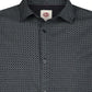 CAMICIA UOMO SLIM FIT IN COTONE ELASTICIZZATO PETROL INDUSTRIES – MICRO FANTASIA E ABBOTTONATURA NASCOSTA