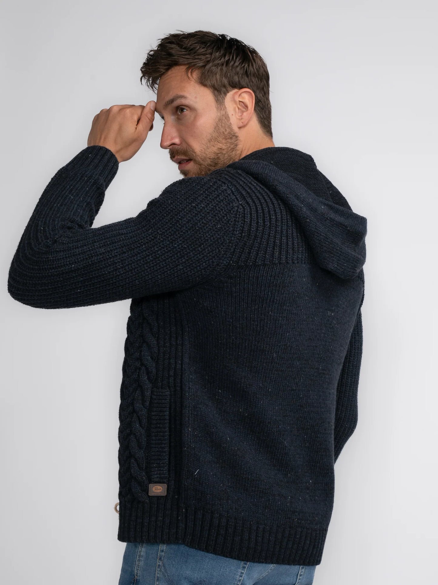 CARDIGAN PORTAGE RIB-KNIT