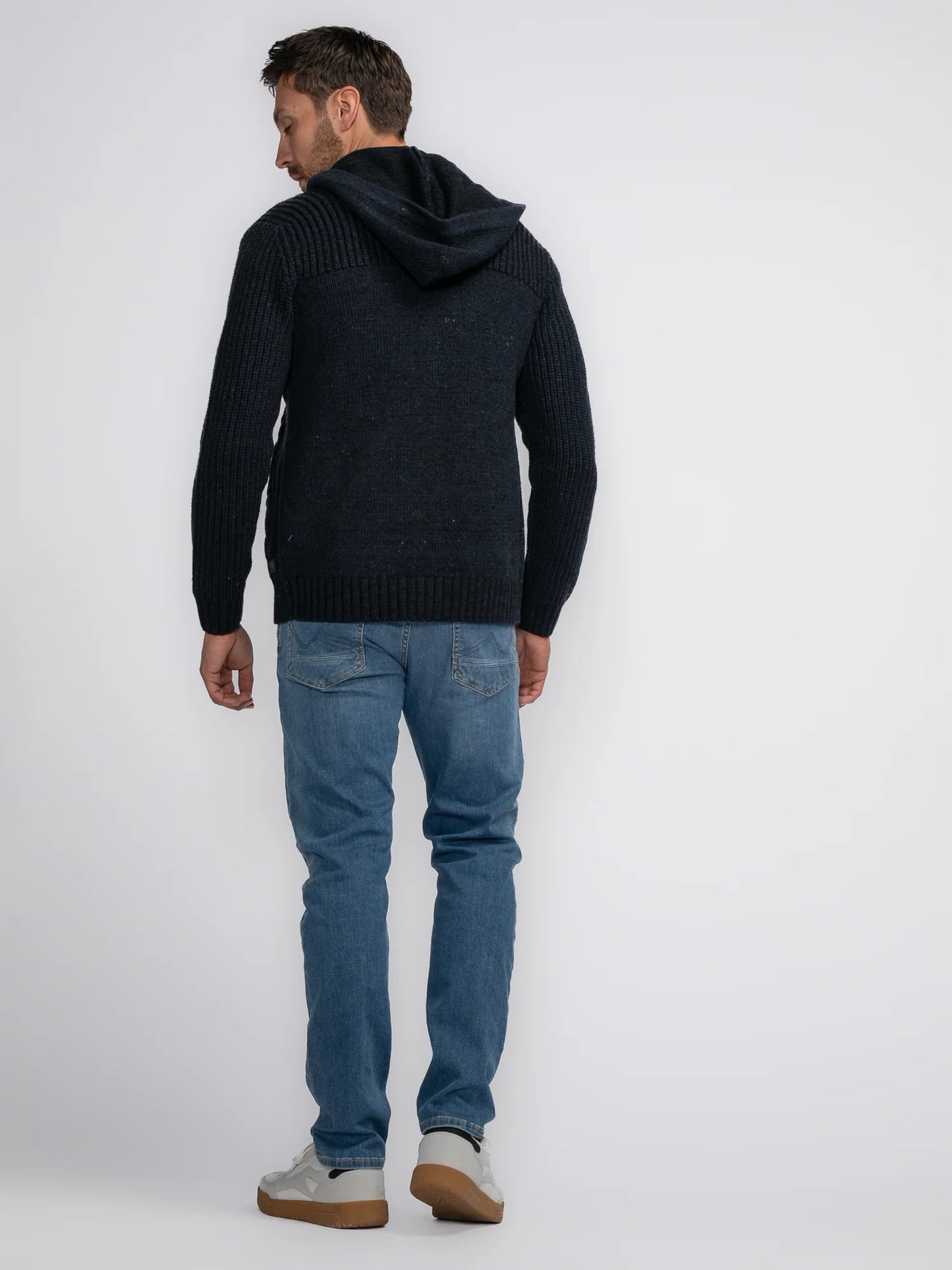 CARDIGAN PORTAGE RIB-KNIT