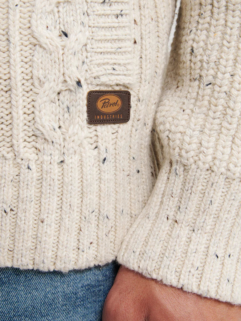 CARDIGAN CABLE-KNIT ANCHORAGE