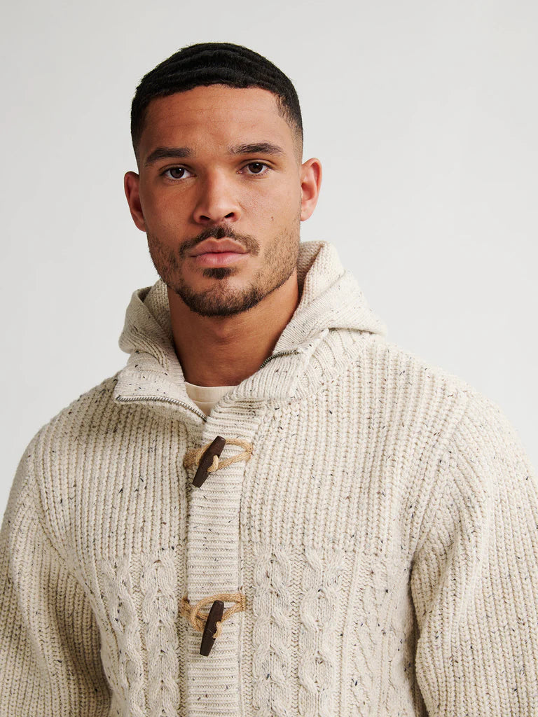 CARDIGAN CABLE-KNIT ANCHORAGE