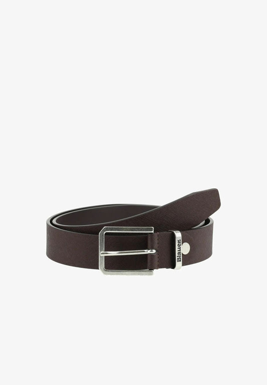 CINTO UOMO BLAUER SAFFIANO IN PELLE – NERO MARRONE