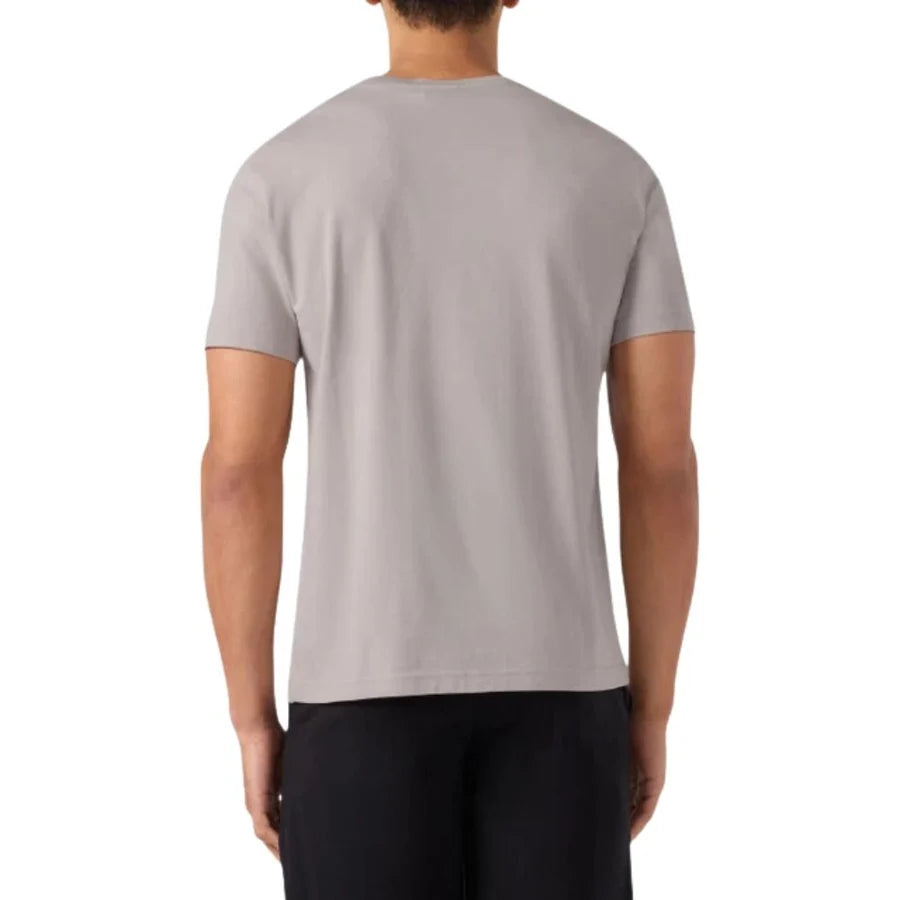 T-SHIRT UOMO CHAMPION ICONS LOGO RICAMATO – GHIACCIO