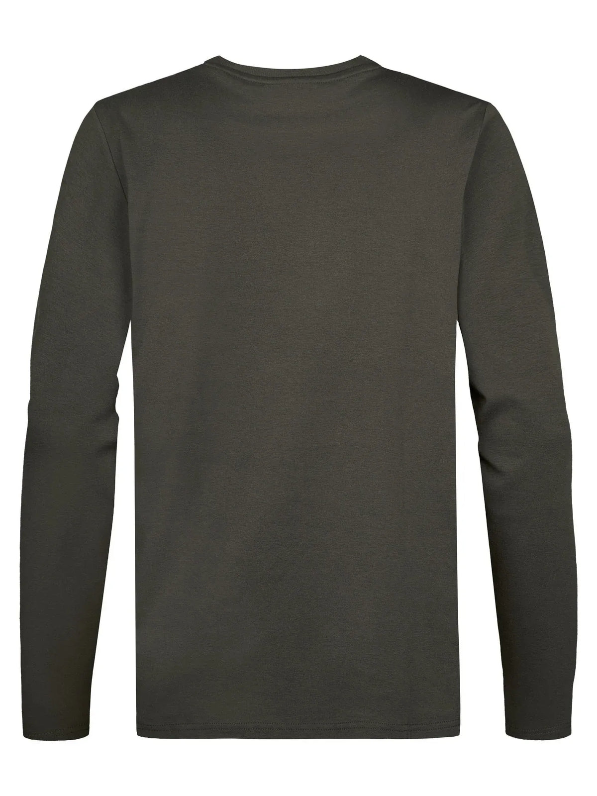 MAGLIA A MANICHE LUNGHE UOMO IN COTONE PETROL INDUSTRIES – REGULAR FIT VERDE