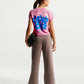 T-SHIRT GIRLS FLORAL CROPPED