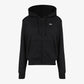 GIACCA FELPA DONNA UNDER ARMOUR ICON FLEECE IN MISTO COTONE – NERO