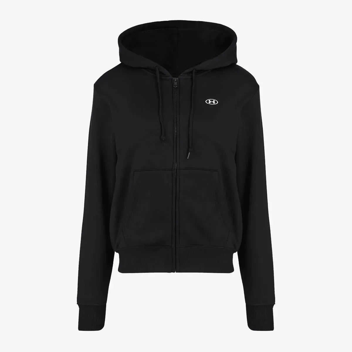 GIACCA FELPA DONNA UNDER ARMOUR ICON FLEECE IN MISTO COTONE – NERO