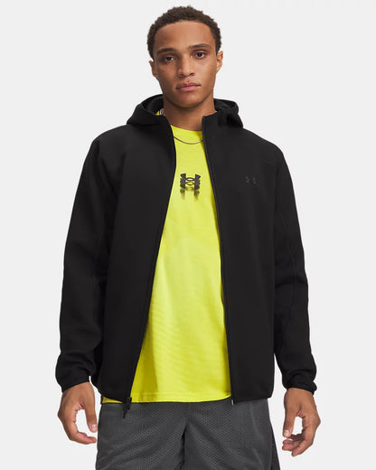 GIACCA CON CAPPUCCIO UOMO UNDER ARMOUR UNSTOPPABLE FLEECE – NERO