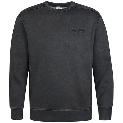 FELPA UOMO GIROCOLLO IN MISTO COTONE PETROL INDUSTRIES REGULAR FIT – IRON STEEL