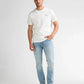 T-SHIRT UOMO IN COTONE PETROL INDUSTRIES ANTIQUE WHITE MELEE– REGULAR FIT CON STAMPA PETTO