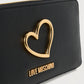 PORTAFOGLIO DONNA LOVE MOSCHINO ZIP AROUND – NERO
