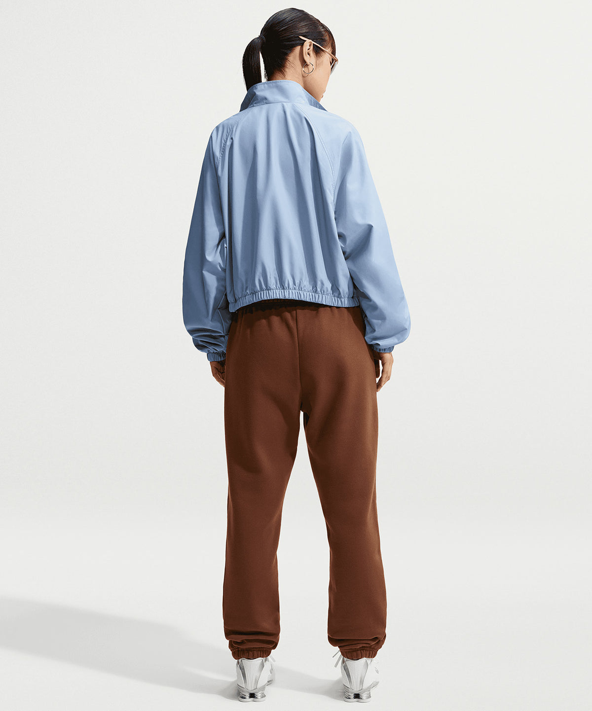 PANTALONI TUTA DONNA NIKE STUDIO LOGO FLEECE – MARRONE