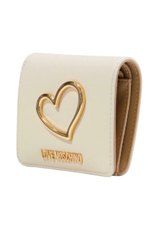 PORTAFOGLIO DONNA LOVE MOSCHINO MEDIO – AVORIO/BEIGE