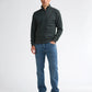 FELPA UOMO CON ZIP INTERA E COLLO ALTO IN COTONE BIOLOGICO PETROL INDUSTRIES – DEEP GREEN
