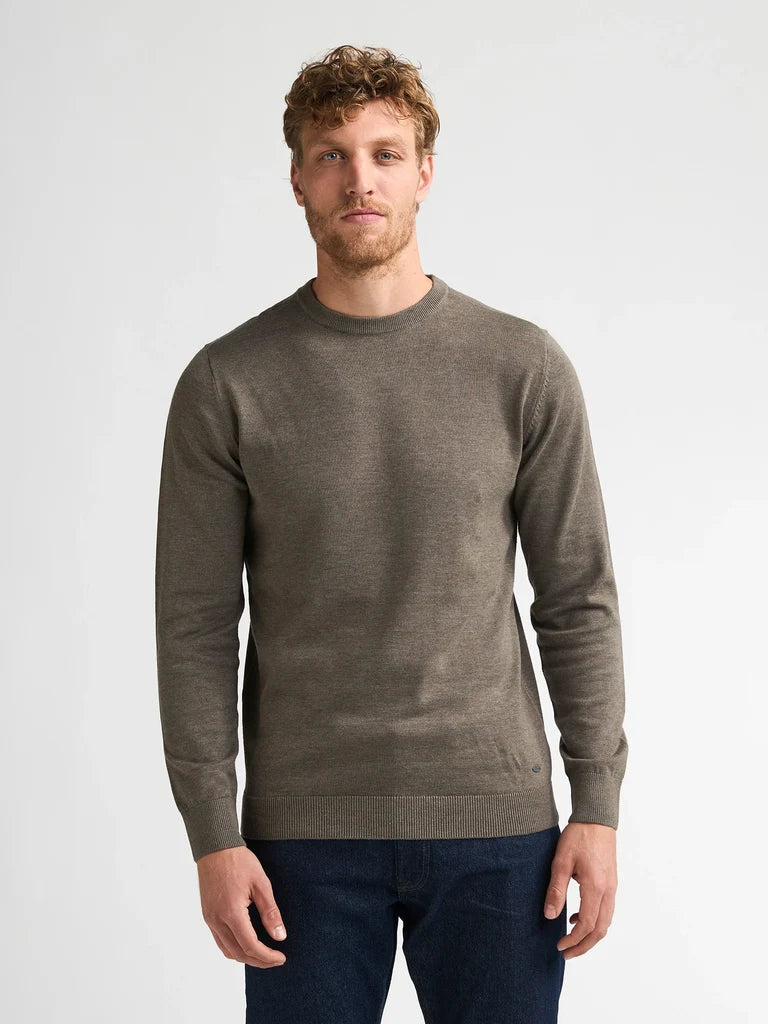 MAGLIONE UOMO GIROCOLLO IN MAGLIA FINE MOSSY STONE PETROL INDUSTRIES – REGULAR FIT