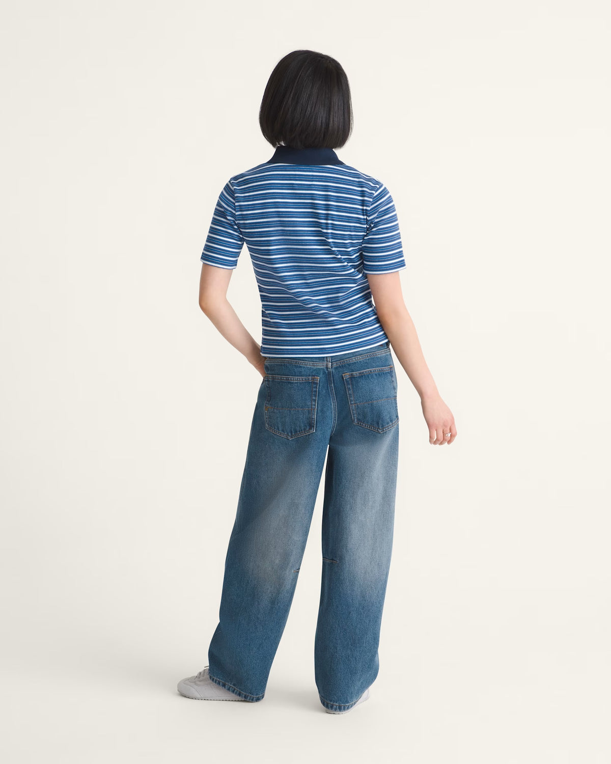 JEANS CHECK-5 MID RISE BARREL