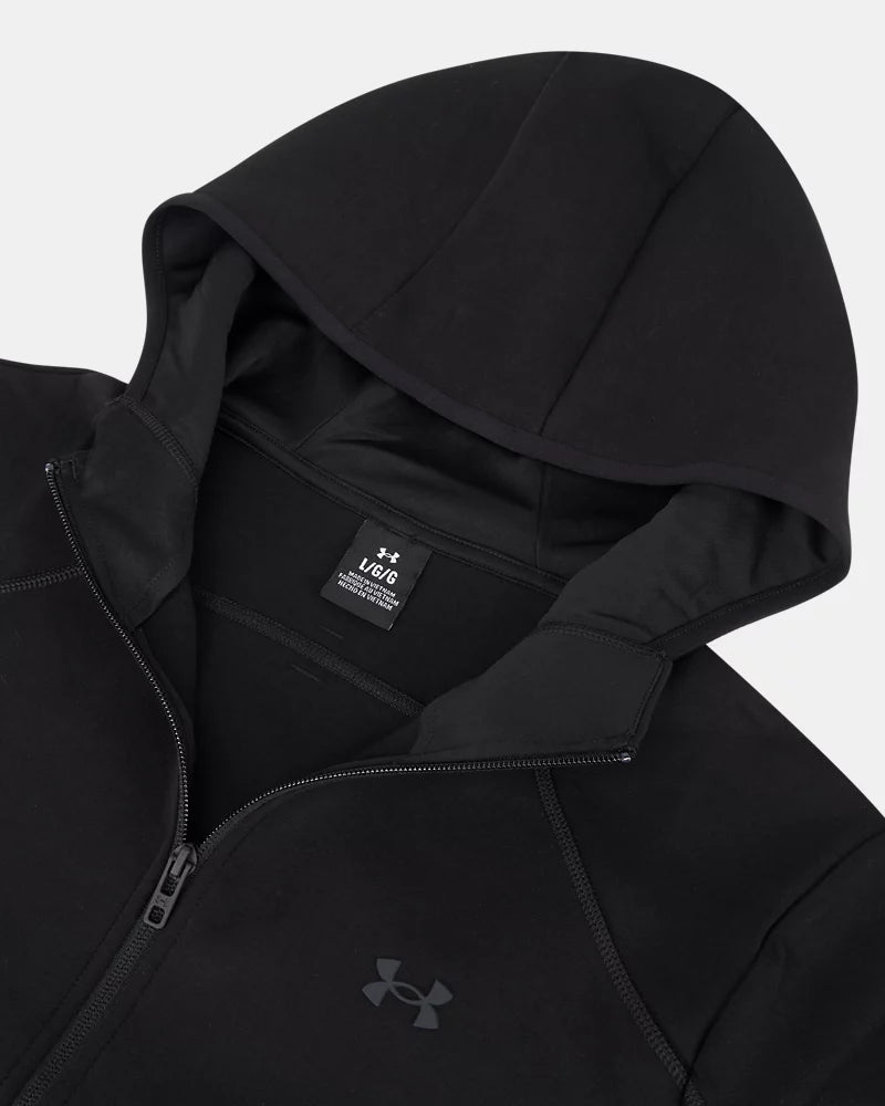 GIACCA CON CAPPUCCIO UOMO UNDER ARMOUR UNSTOPPABLE FLEECE – NERO