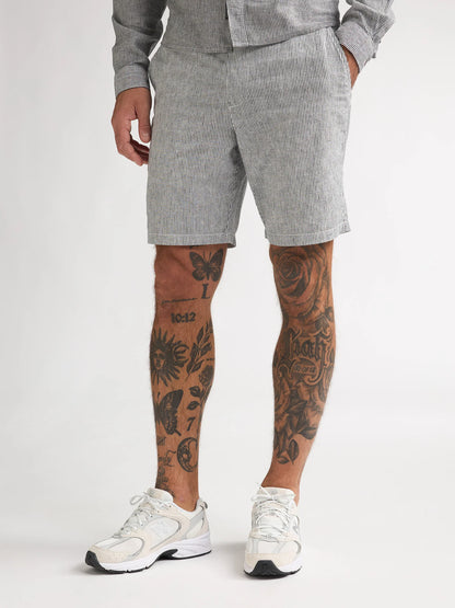 SHORT TWILL CHINO MISTO LINO