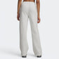 PANTALONI TUTA DONNA UNDER ARMOUR FLEECE GAMBA DRITTA CON SPACCO – GRIGIO CHIARO ERICA / BIANCO