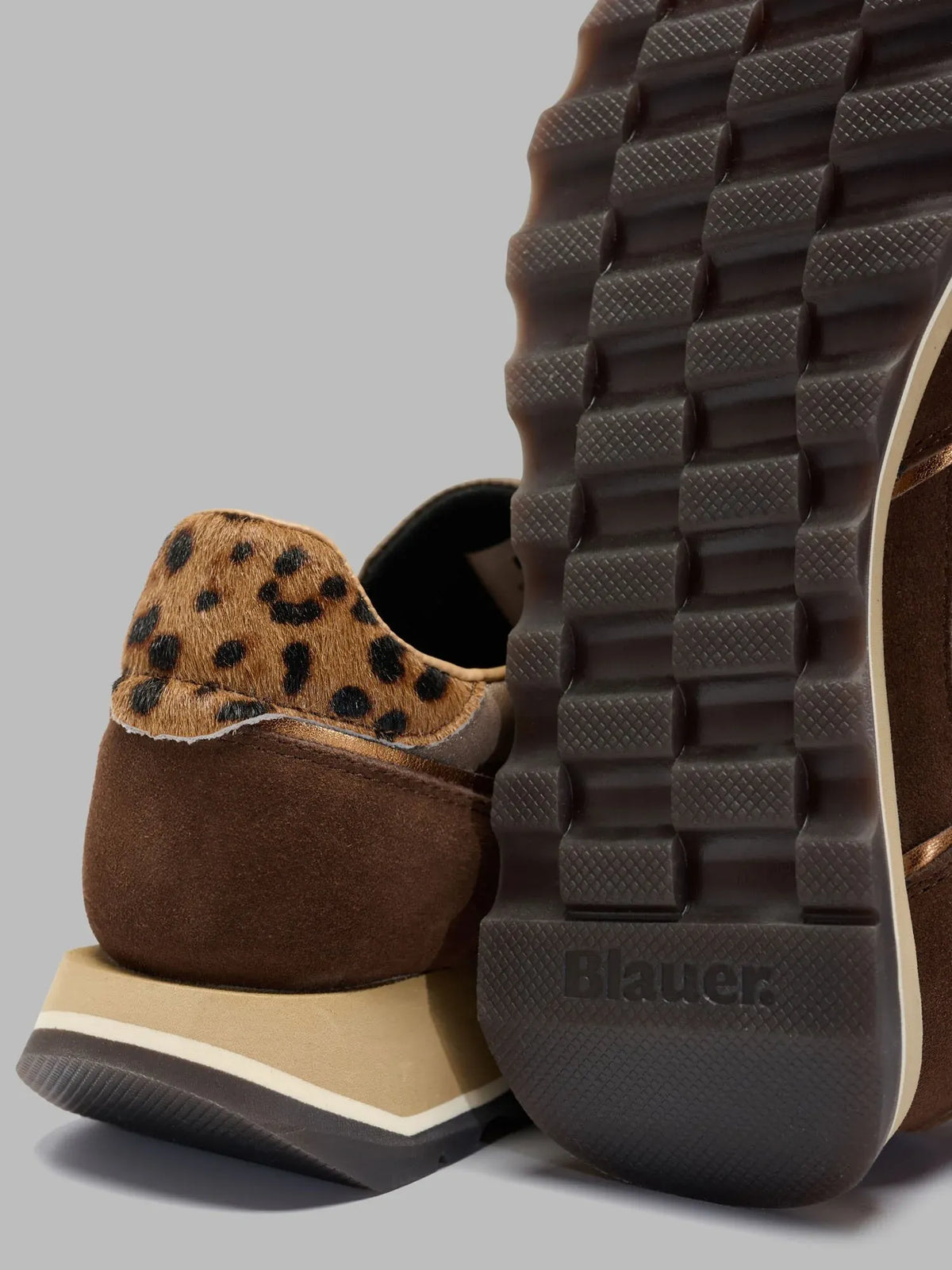 SCARPE DONNA BLAUER MILLS01 NUL IN PELLE – MARRONE