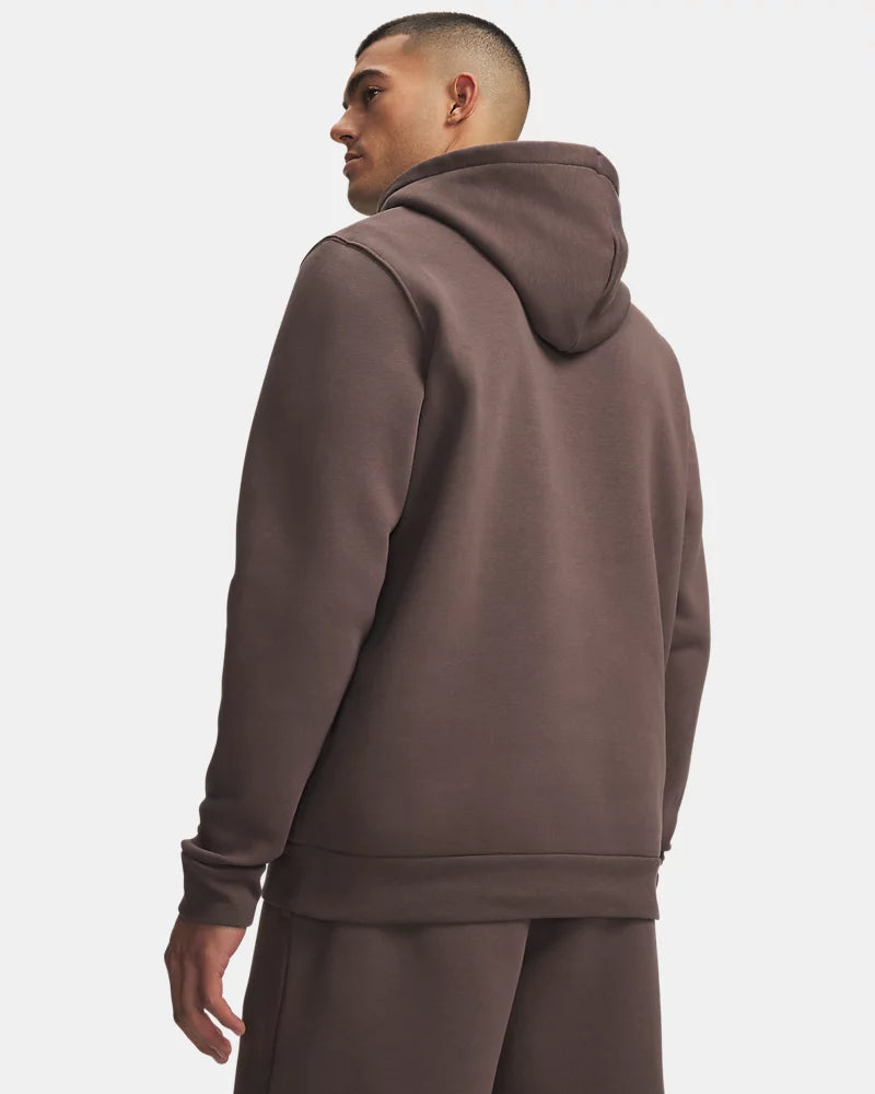 FELPA CON CAPPUCCIO UOMO UNDER ARMOUR ICON FLEECE IN MISTO COTONE – PEPPERCORN / MARRONE