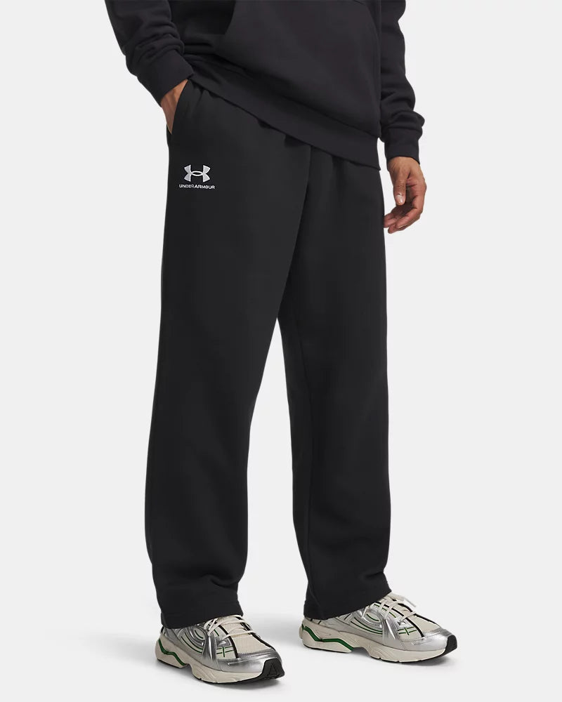 PANTALONI TUTA UOMO UNDER ARMOUR ICON FLEECE IN MISTO COTONE – NERO