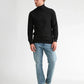 MAGLIONE UOMO A COLLO ALTO IN MAGLIA NERO PETROL INDUSTRIES – REGULAR FIT