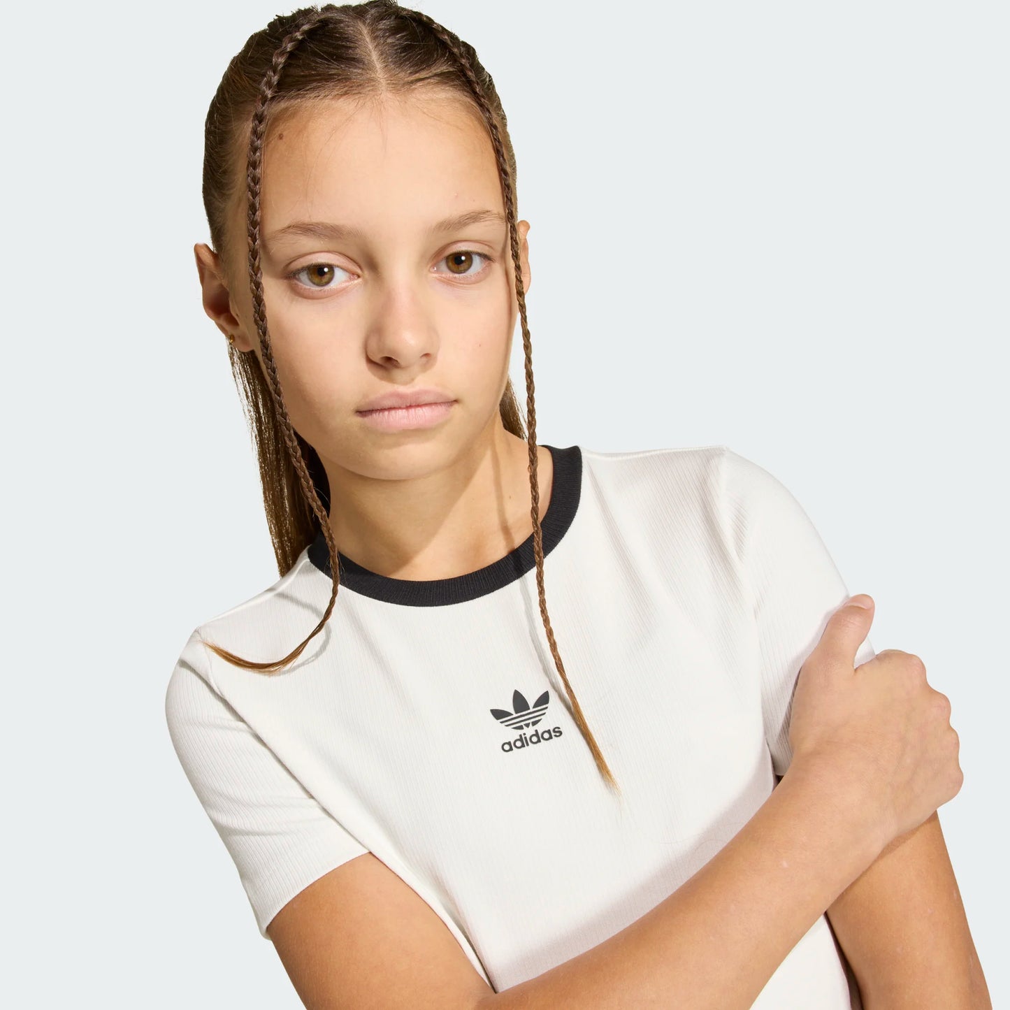 T-SHIRT GIRLS TIGHT MINI RIB