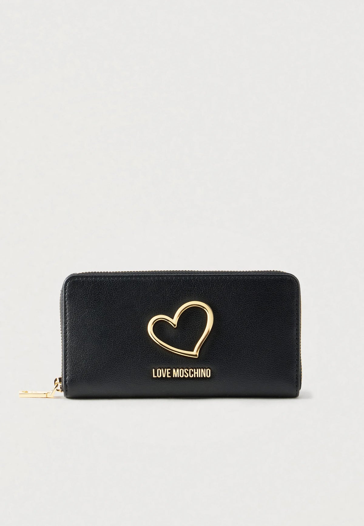 PORTAFOGLIO DONNA LOVE MOSCHINO ZIP AROUND – NERO