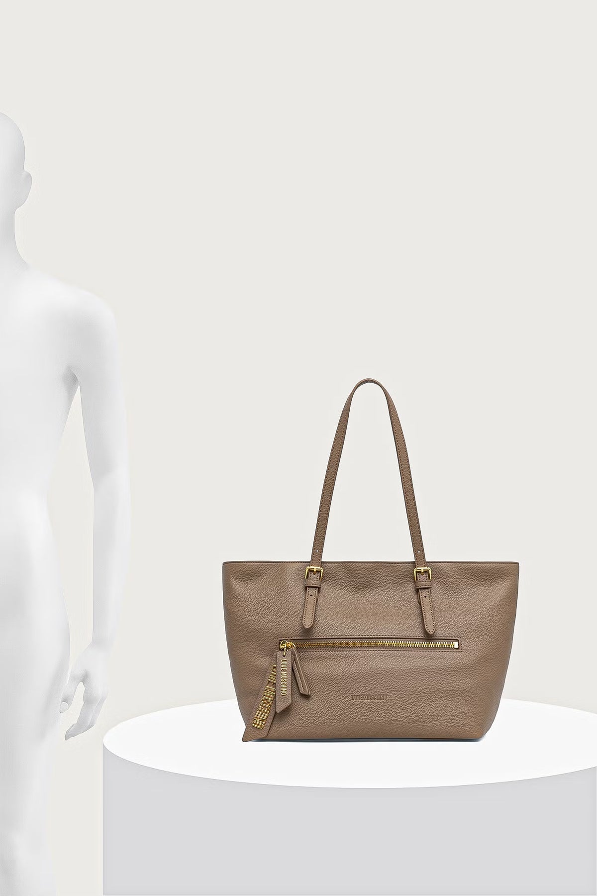 BORSA SHOPPER DONNA LOVE MOSCHINO IN SIMILPELLE – NOCCIOLA