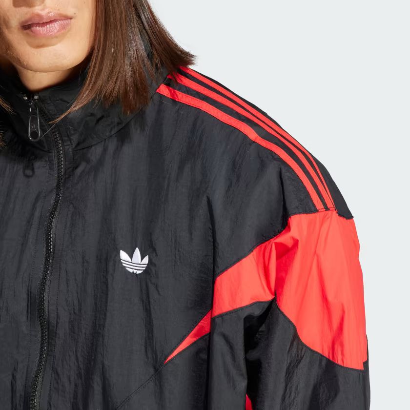 Giacca a vento adidas rossa sale