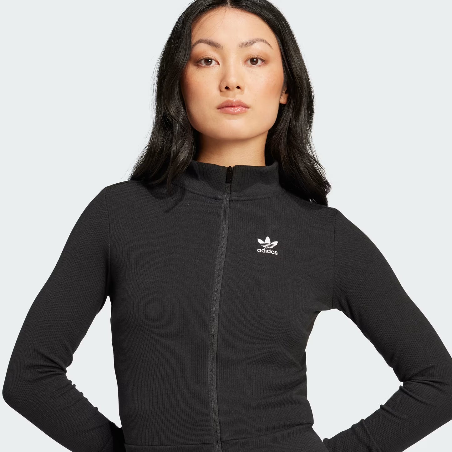 GIACCA ESSENTIAL RIBBED FULL-ZIP