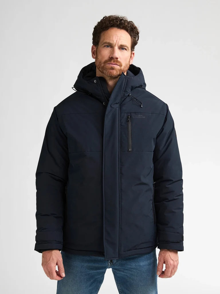 PARKA UOMO CON CAPPUCCIO PETROL INDUSTRIES – NERO