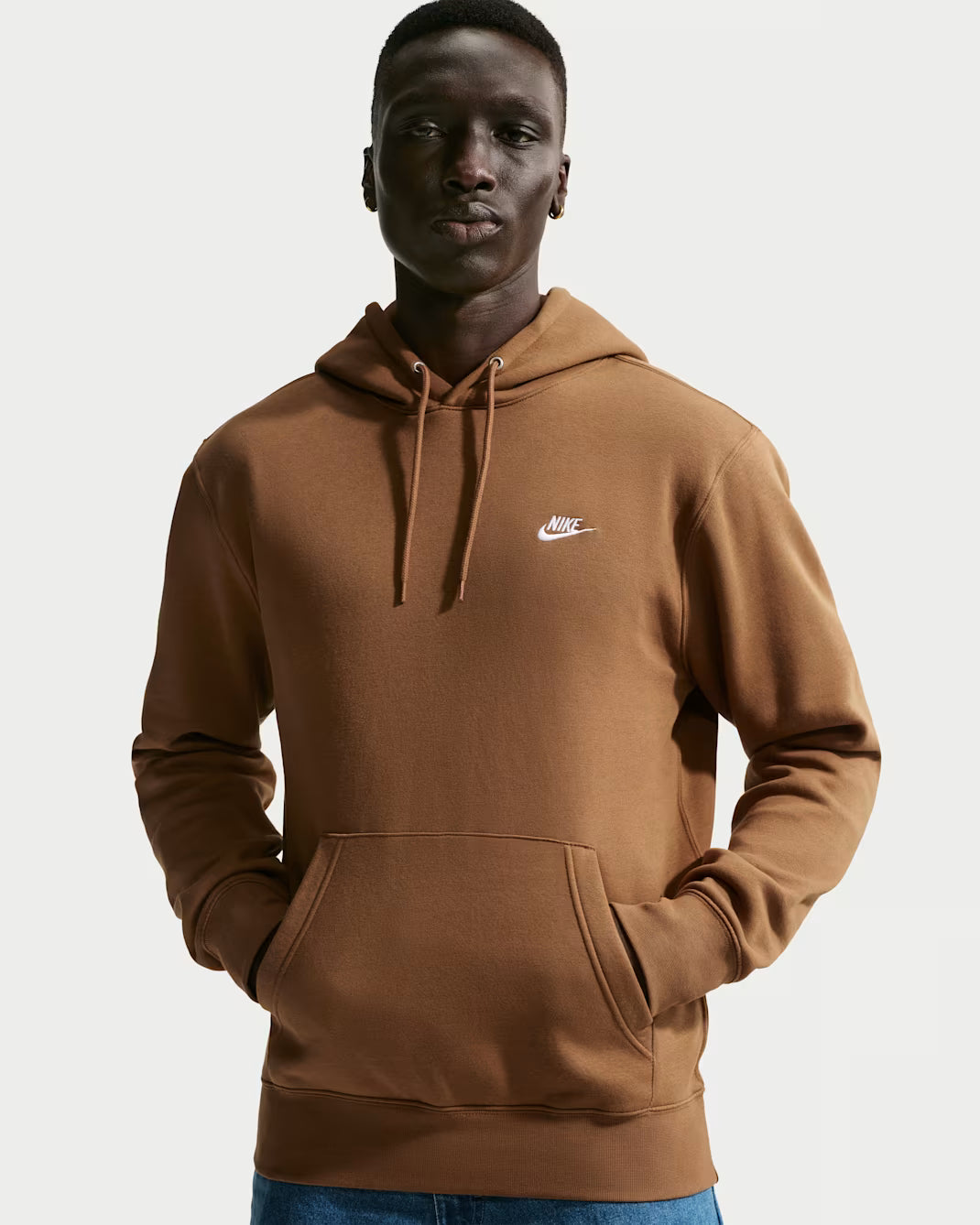 FELPA UOMO NIKE SPORTSWEAR CLUB FLEECE HOODIE – MARRONE