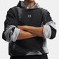 FELPA UOMO UNDER ARMOUR ICON FLEECE PRINTED IN MISTO COTONE – NERO
