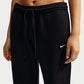 PANTALONI DONNA NIKE STUDIO FLEECE BORDO APERTO – NERO