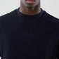 T-SHIRT BOXY UOMO NEW ERA WAFFLE HERITAGE SCRIPT – BLU NAVY