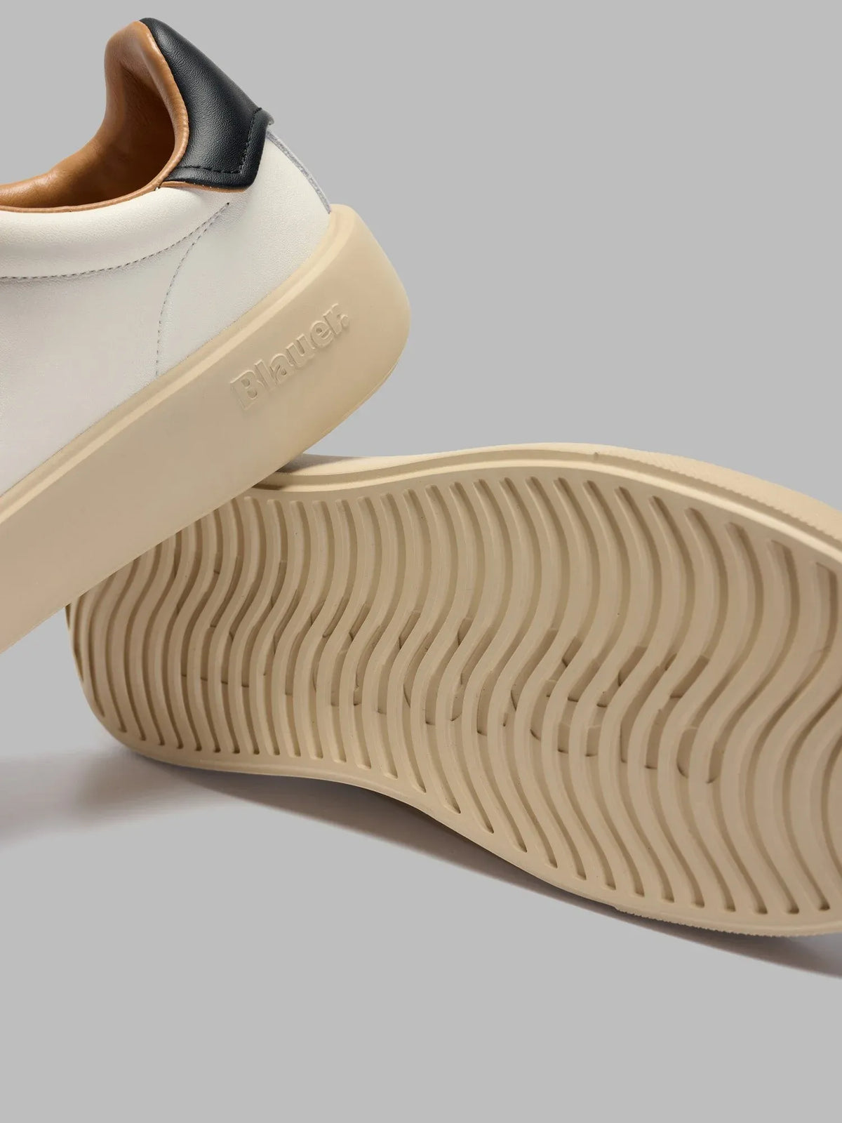 SCARPE UOMO BLAUER BUCK14 LEA IN PELLE – BIANCO CREMA