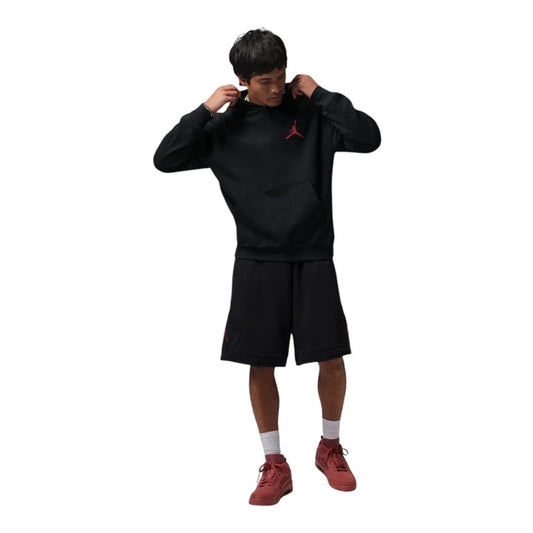 FELPA UOMO JORDAN SMALL LOGO CON CAPPUCCIO – NERO