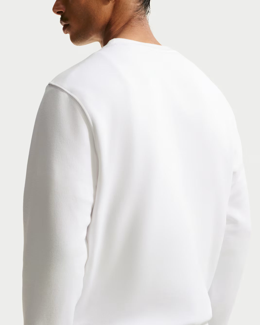 FELPA UOMO NIKE CLUB FLEECE CREW – BIANCO