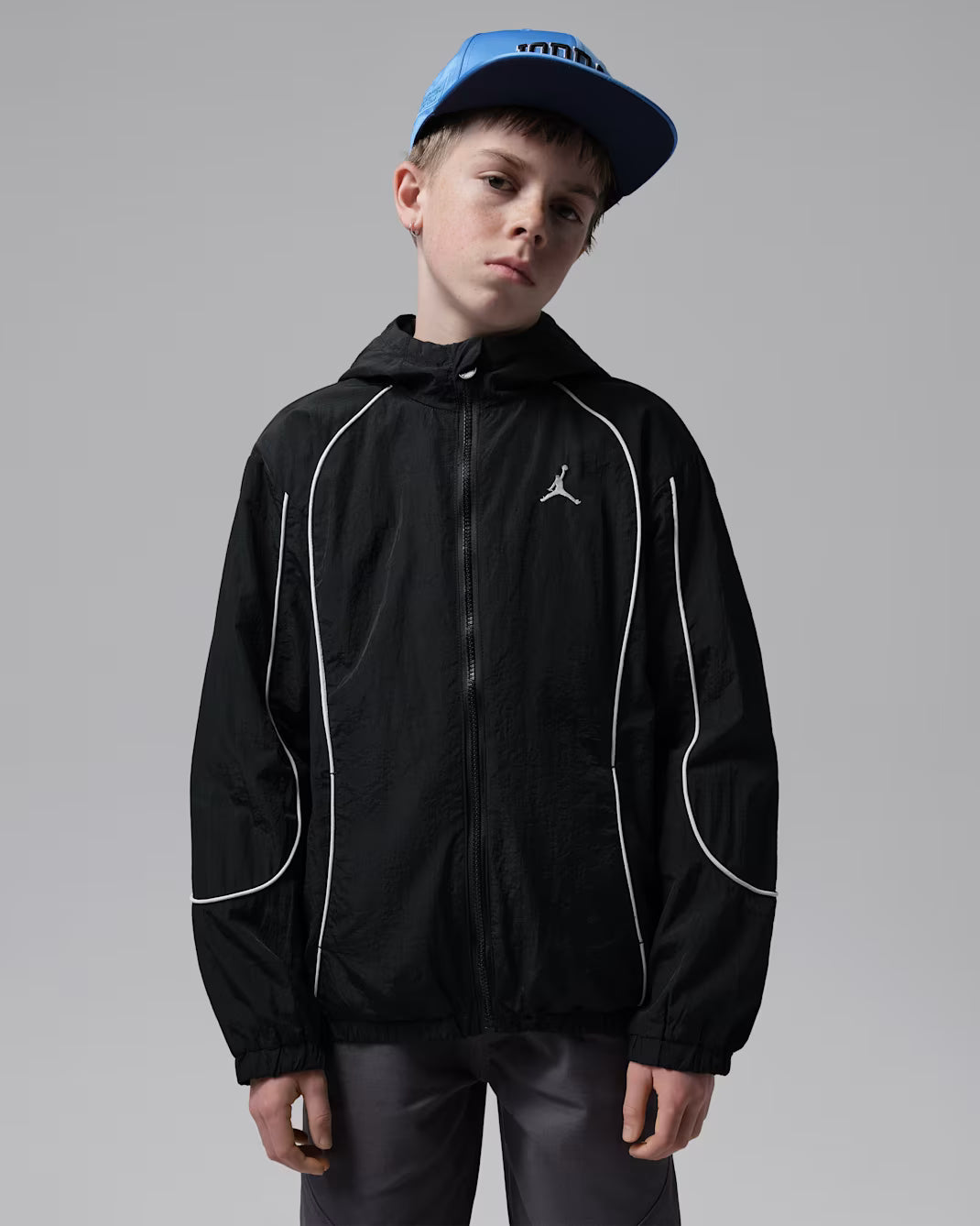 GIACCA RAGAZZO JORDAN COLORBLOCKED WIND JACKET – NERO