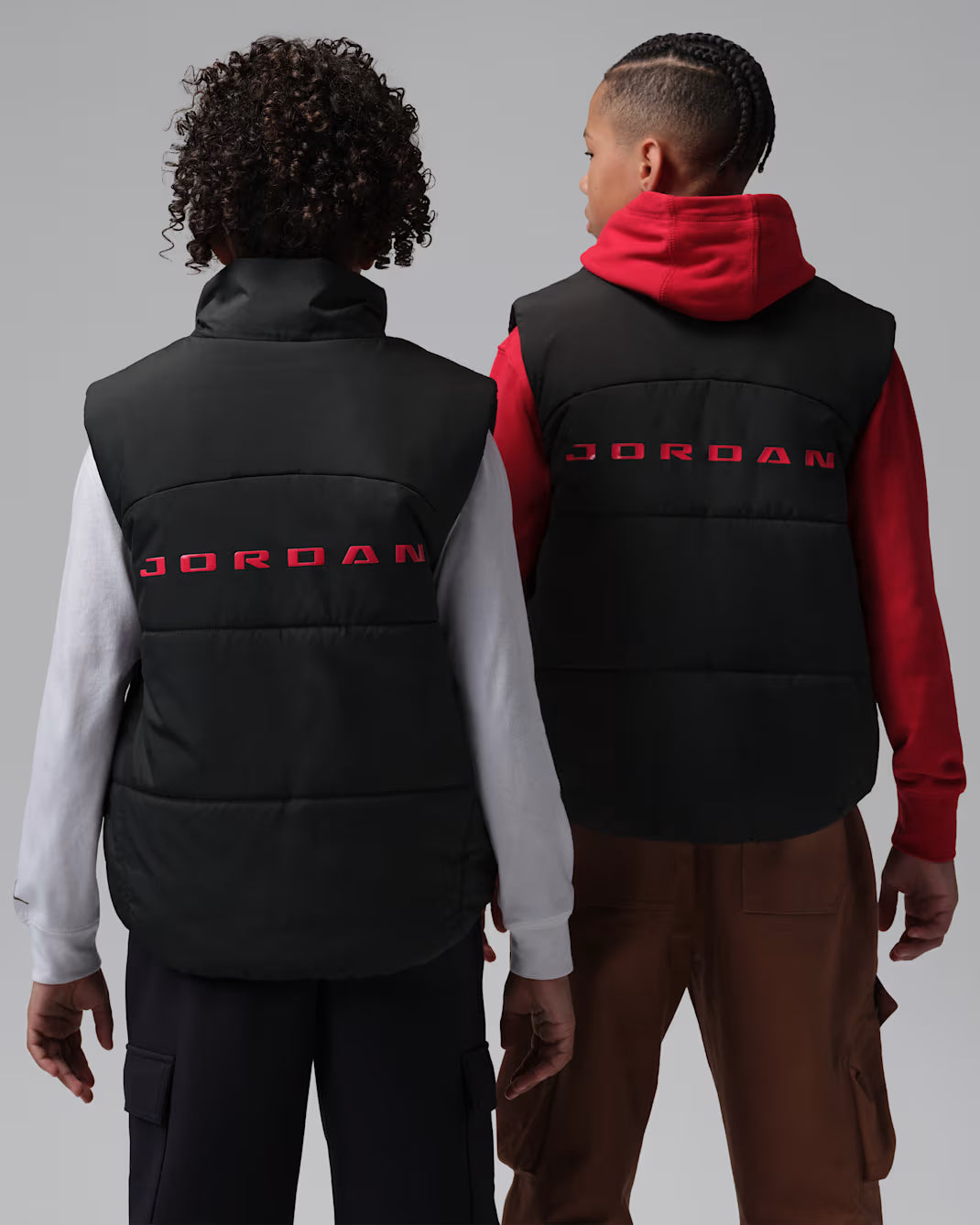 SMANICATO RAGAZZO JORDAN PUFFER VEST IMBOTTITO – NERO