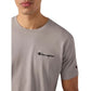 T-SHIRT UOMO CHAMPION ICONS LOGO RICAMATO – GHIACCIO