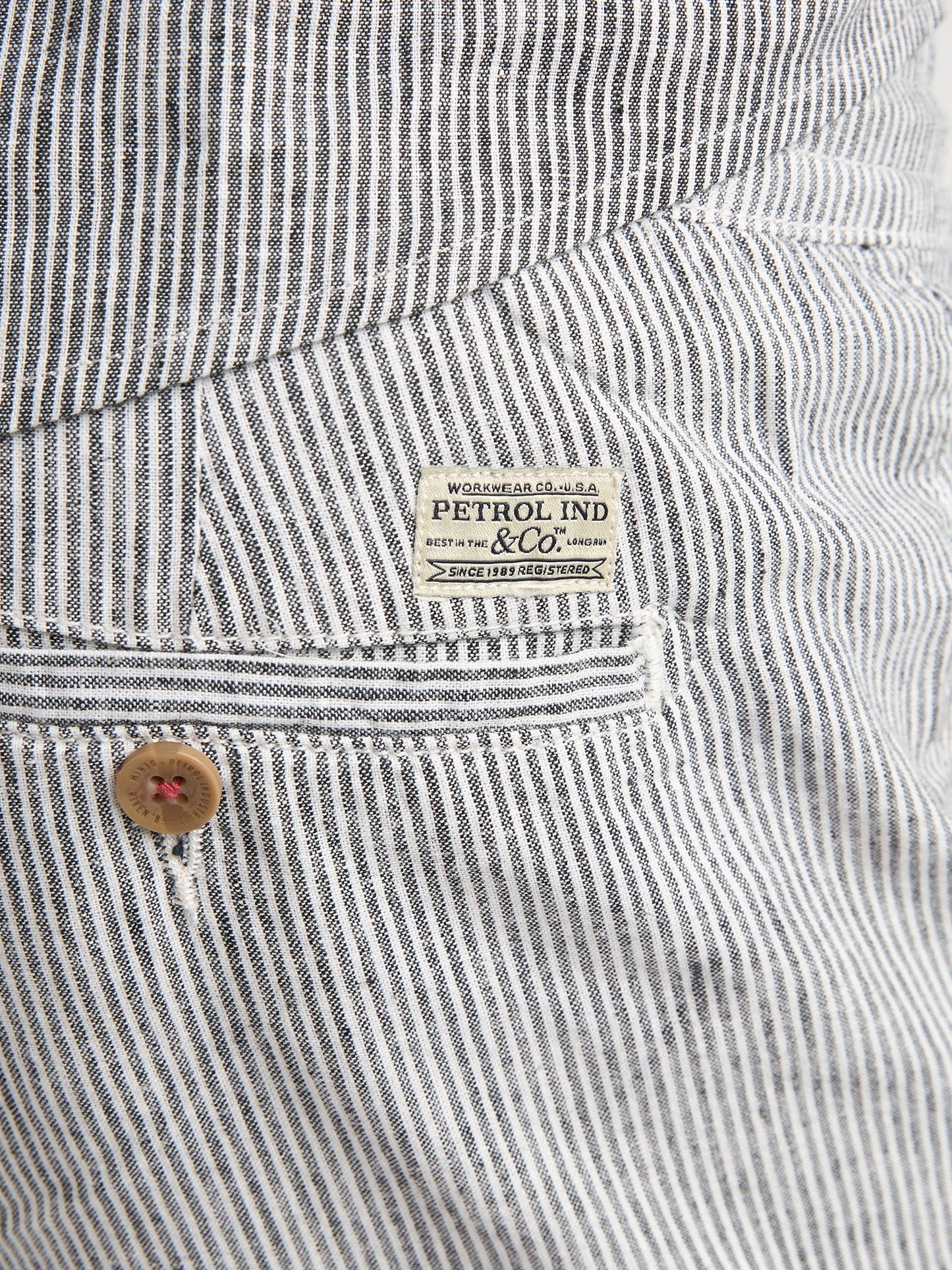 SHORT TWILL CHINO MISTO LINO