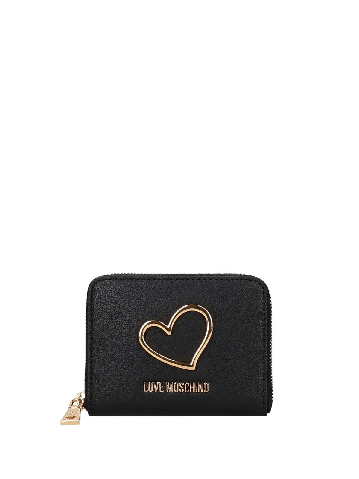 PORTAFOGLIO DONNA LOVE MOSCHINO ZIP AROUND – NERO