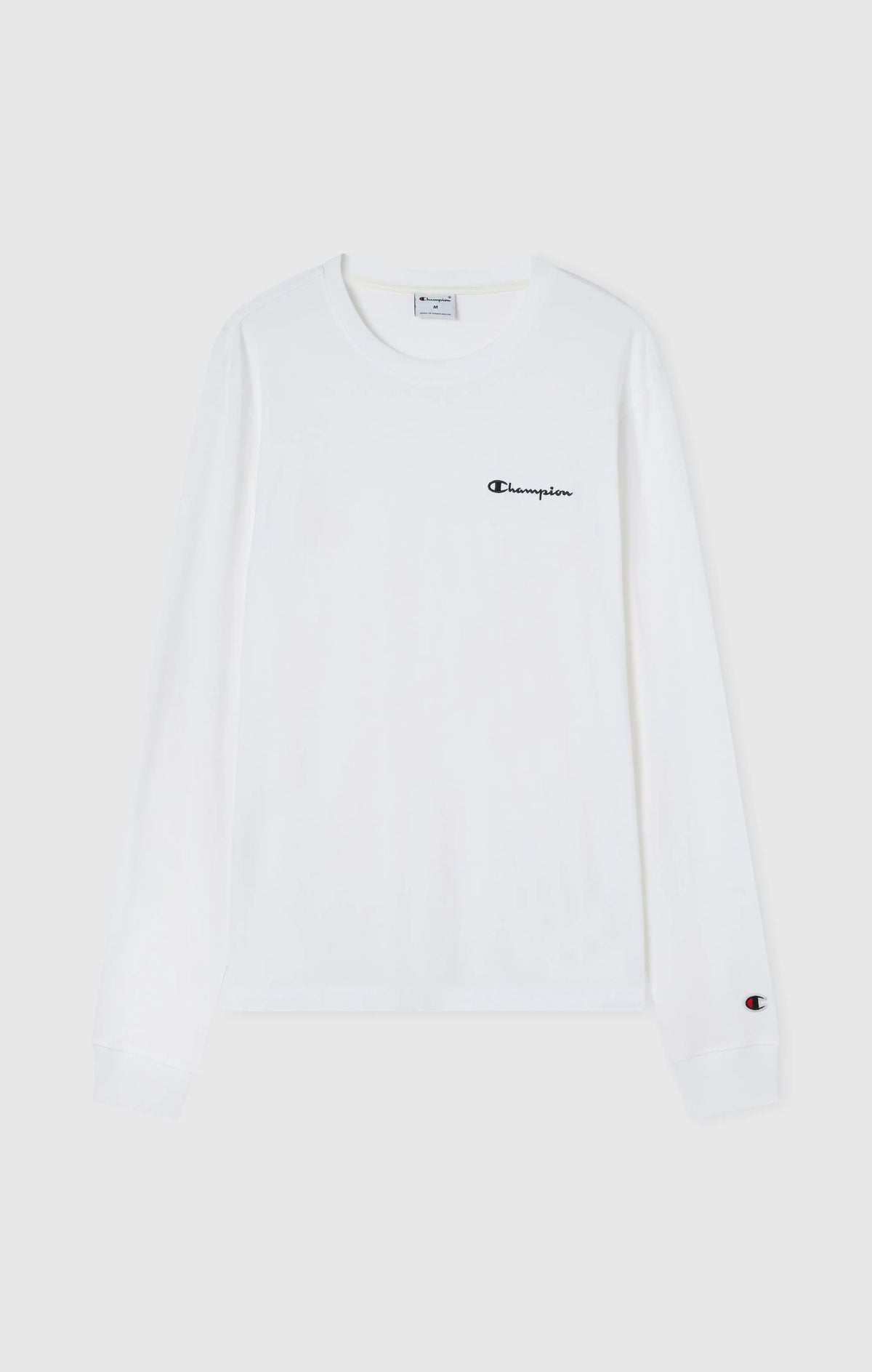 MAGLIA UOMO CHAMPION ICONS MANICA LUNGA – BIANCO