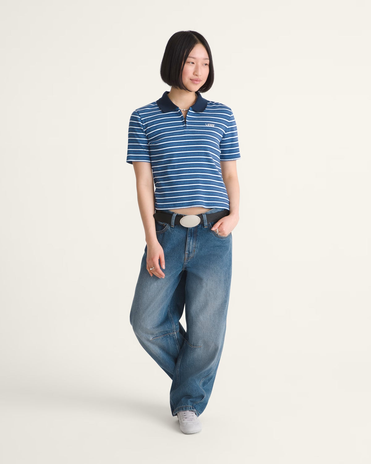 JEANS CHECK-5 MID RISE BARREL